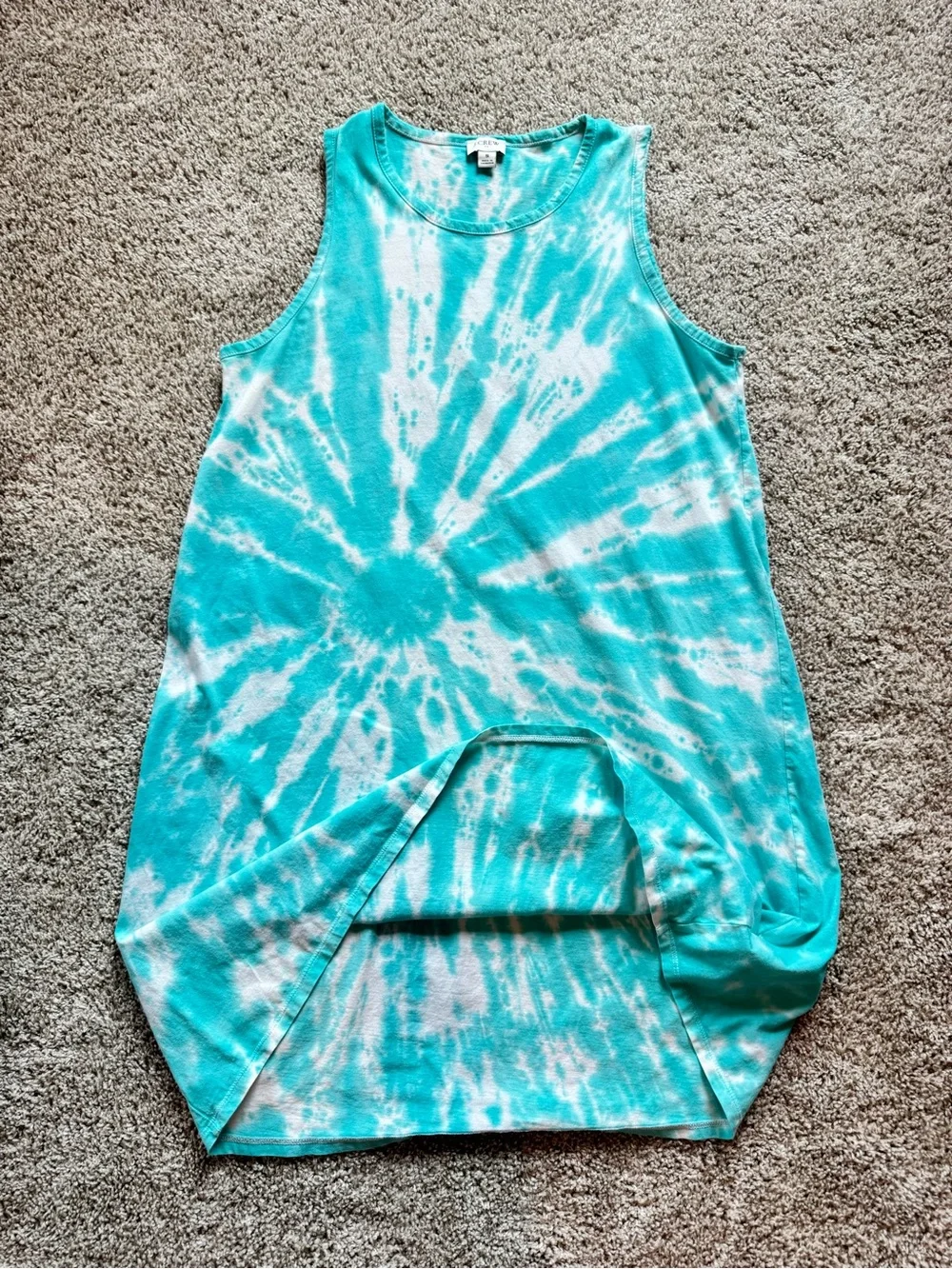 J.Crew Tie Dye Tank Dress Size Small Sleeveless Casual Summer - Picture 5 of 7